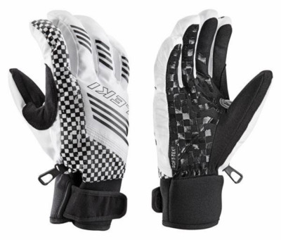NEW $100 Leki Squared Trigger S Insulated Ski Gloves Winter Mens Black White