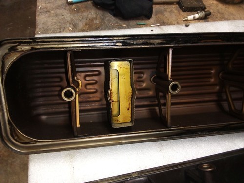 SBC Chevy 5.0 305 5.7 350 Black Center Bolt Valve Covers Factory Style OEM - Picture 20 of 22