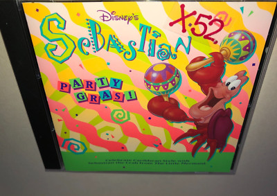 Disney Sebastian the Crab Party Gras CD from Little Mermaid Iko IKo Octopus Gard