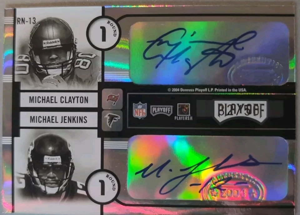 Roy WILLIAMS Lee EVANS Michael CLAYTON JENKINS 2004 Contenders QUAD RC AUTO #/50 - Image 2 of 2