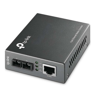 10/100 Fast Ethernet to SC Single Mode Fiber Optic Media Converter 20KM