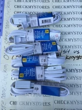 6x 6FT 3 Outlet 2 Prong Indoor Wall Power AC Extension Cord Cable White UL