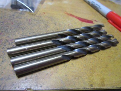 Ltr E Cobalt 135° Split Point Black and Gold Finish FMT  Jobber Drill QTY 4