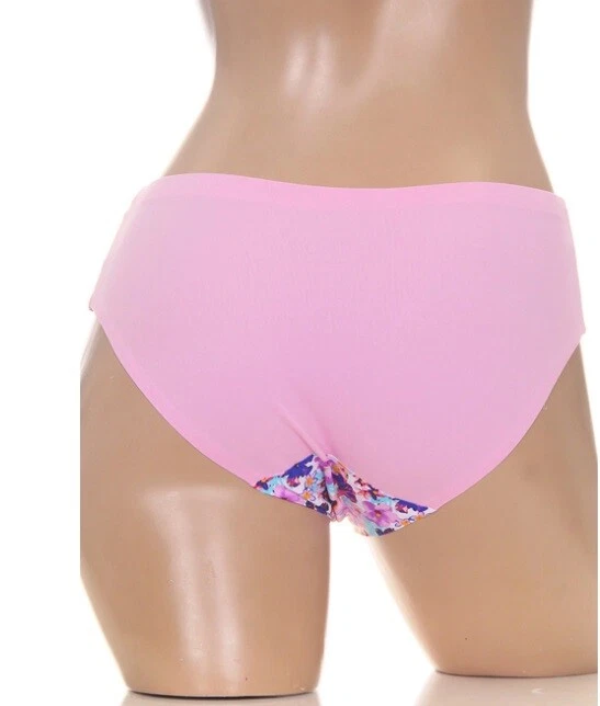 B16 BELLA Rosa Teal Blanco Floral Encaje Lados Sexy Sissy Bikini Bragas L XL Foto 4 de 4