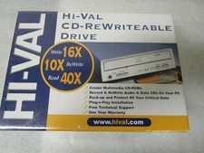 Hi-Val CD-Rewriteable Drive Internal 16x 10X 40X  CD-R CD-RW  New Factory Sealed
