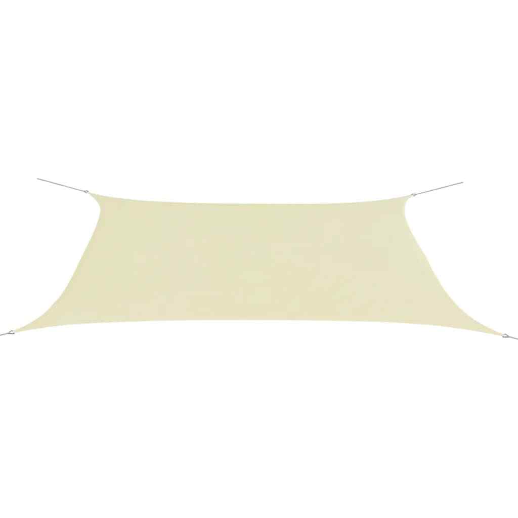 Parasole A Vela Oxford Rettangolare 4x6 M Crema