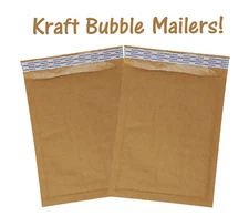 6x10" Brown Kraft Bubble Mailers Recyclable Padded Shipping Mailing Envelopes!