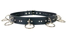 Black Bondage Belt Punk Goth Rock Thrash Metal Grommet Punk Rave Rockers USA