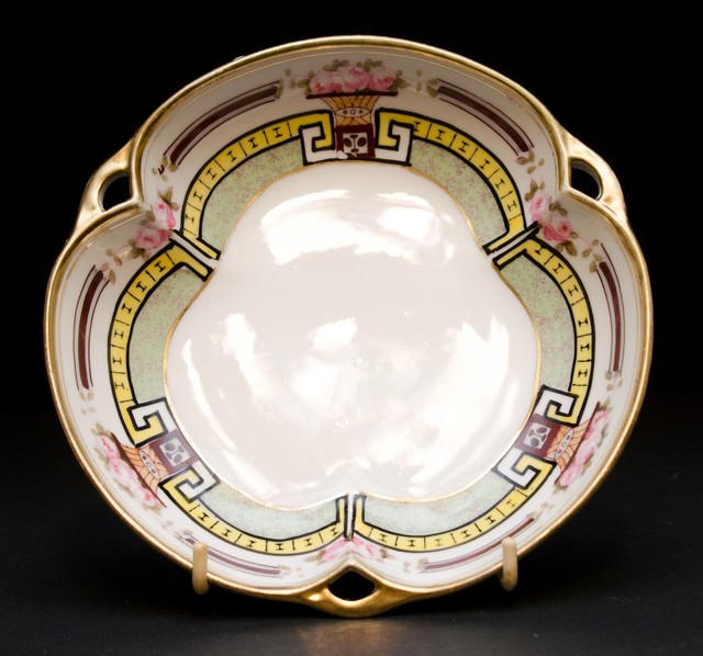 Vintage M Nippon Roses Gold Trim Candy Dish Bowl Hand Painted eBay