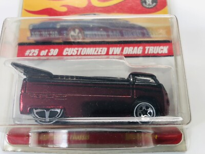 ミニカー Hotwheels VW Drag Truck 2011 Hot Wheels BLUE VW VOLKSWAGEN DRAG TRUCK Happy New Year