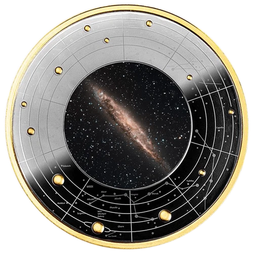 2024 Cameroon NGC 4945 Galaxy 17.5g Silver Black Proof Coin