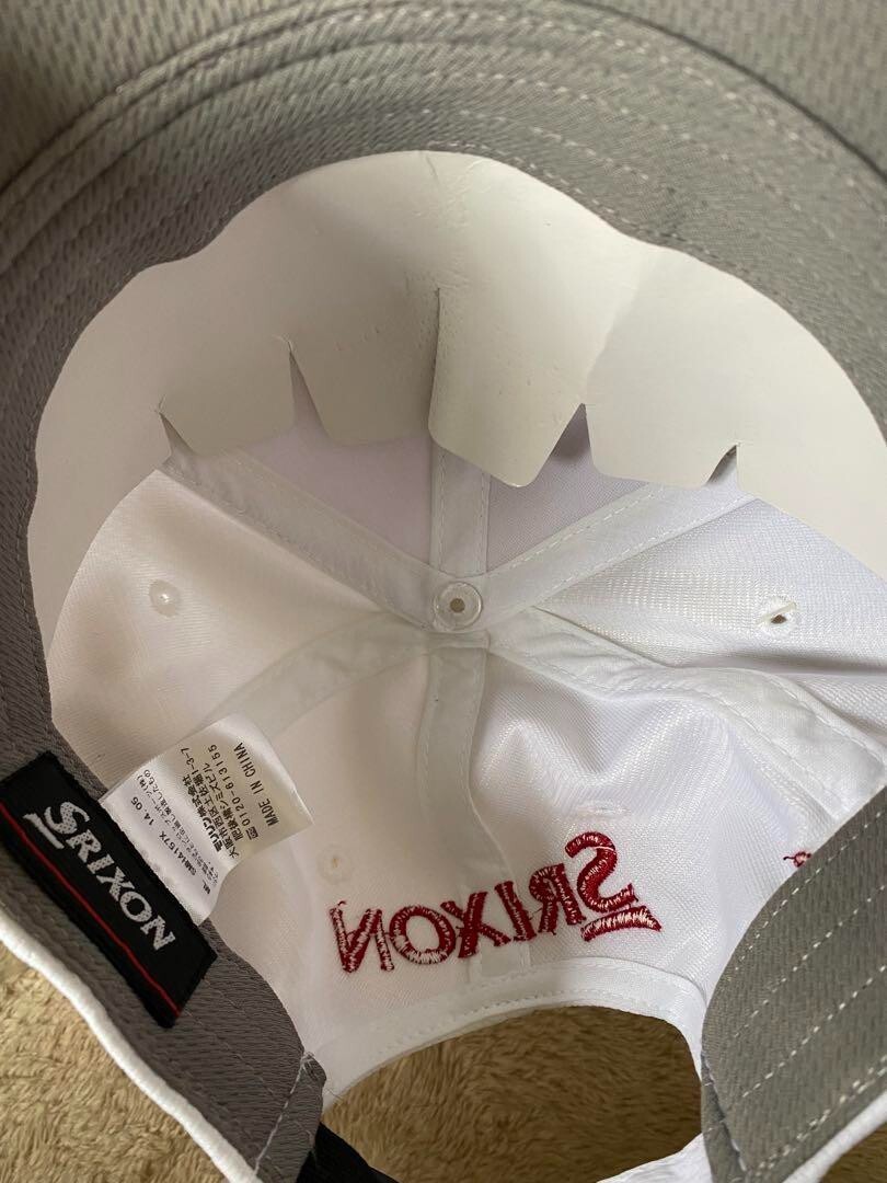 LEXUS SRIXON Cap Logo Lexus/ Srixon Golf Cap White Color LEXUS SRIXON Cap Logo Lexus/ Srixon Golf Cap White Color