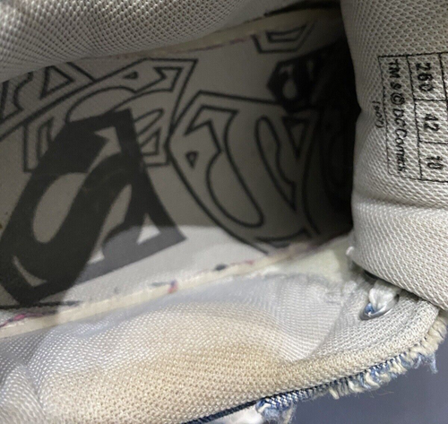 DC Comics Superman Hombre Tenis Con Cordones Azul Denim Efecto Talla US 10 - Imagen 15 de 17