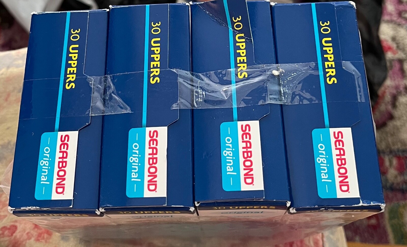 Sea Bond Denture Adhesive Seals All Day Strong Hold Zinc Free 30 ct Pack of  4