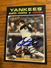 2020 Topps Heritage New York Yankees Austin Romine Autographed Card #382