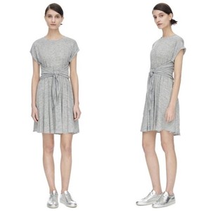 tie front linen dress