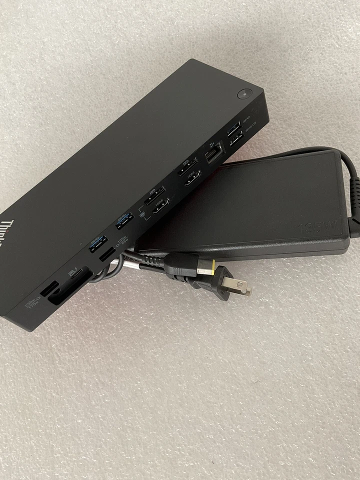 Estación de trabajo Lenovo ThinkPad 40AN ThunderBolt 3 Dock Gen 2 con fuente de alimentación 135W Foto 2 de 4