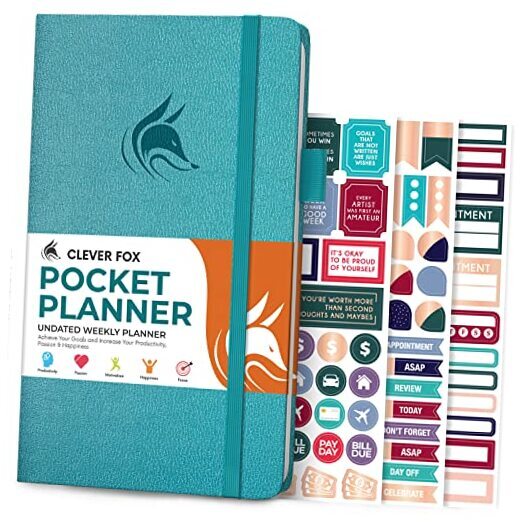Pocket Planner Weekly – Undated Monthly Pocket size (3.7