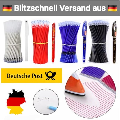 25 Stück radierbare Kugelschreiber Set Clip Kuli Gel Schreiber Eraser Löschbar