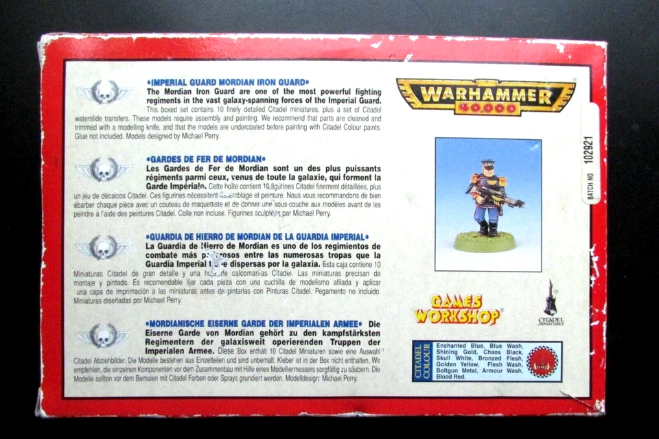 OOP Citadel / Warhammer 40k Metal Imperial Guard Mordian Iron Guard NIB - Image 2 of 3
