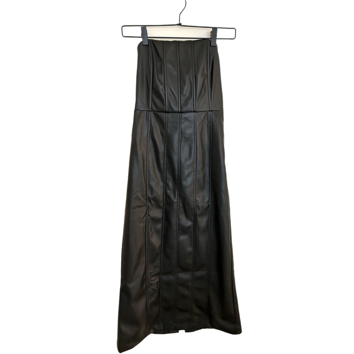 black leather turtleneck dress TURTLENECK - Dress
