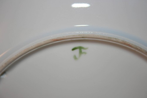 Antique Furstenberg Dogwood Plate Signed J Thurston Hand Painted Dogwood Blooms - Picture 8 of 10