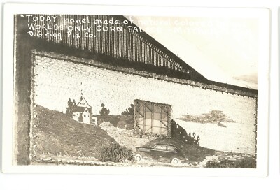 RPPC Today Panel Mosaic Corn Palace MITCHELL SD South Dakota Real Photo Postcard