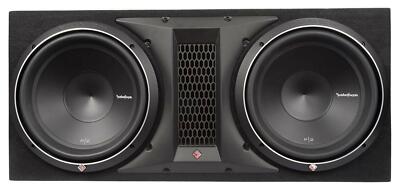 ROCKFORD FOSGATE PUNCH Auto Doppel Subbox P2-2X10 Kfz Dual-Bassreflexbox 2x25 cm