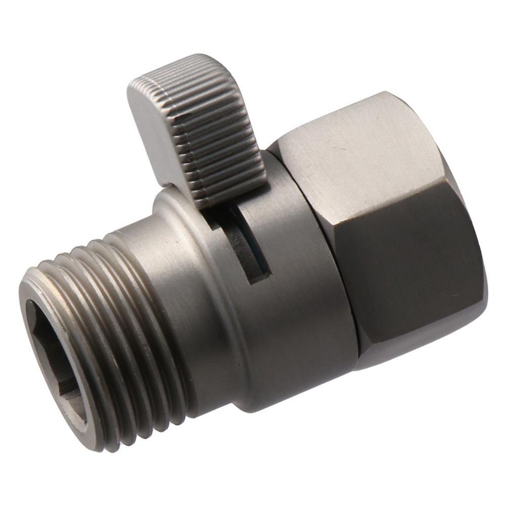 Brushed Nickel Shut Off Valve Water Pressure Turn off Valve Handheld