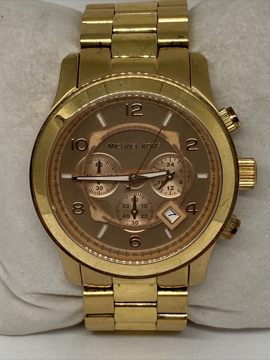 MICHAEL KORS Womens MK8096 Silver Stainless Steel Round Dial Analog Brand New Michael Kors MK8096 Watch | Mercari main image 3