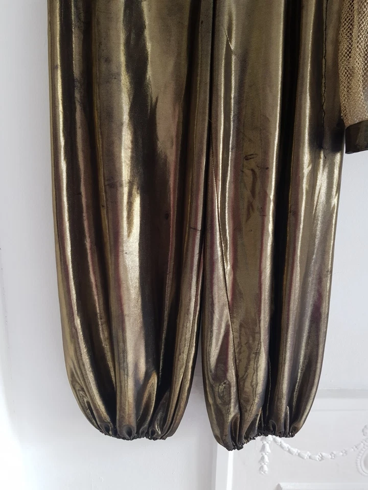 Disfraz de bailarina del vientre egipcia, Reino Unido talla 12 cuentas, lentejuelas Foto 4 de 4