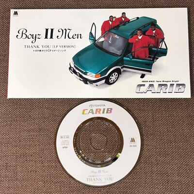 Promo-only BOYS II MEN Thank You JAPAN 3'' CD SINGLE DSI-16600 TOYOTA Carib 1995