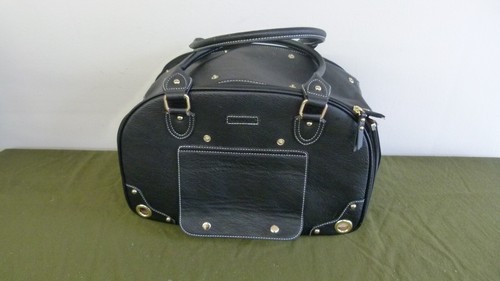 PetsHome Dog Carrier Purse Pet Carrier Cat Carrier Foldable Black Color