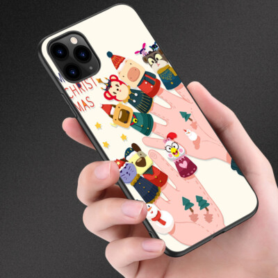 Phone Case for iPhone 12/12 Pro Max Mini Case Shockproof Christmas Soft Cover
