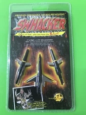 1x 3-pack Swhacker 100 Grain Expandable Bow Hunting Broadheads 2 Blade 1.75" Cut