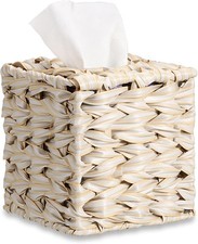 Wicker Tissue Box Cover Square Tissue Box Holder Hand Woven