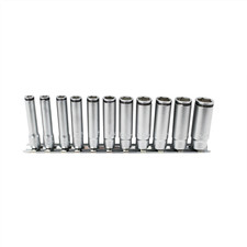 Ko-ken USA Special 1/4 Sq. Dr. Deep NUT GRIP Socket Set, 5-14mm - 11 pieces RS23