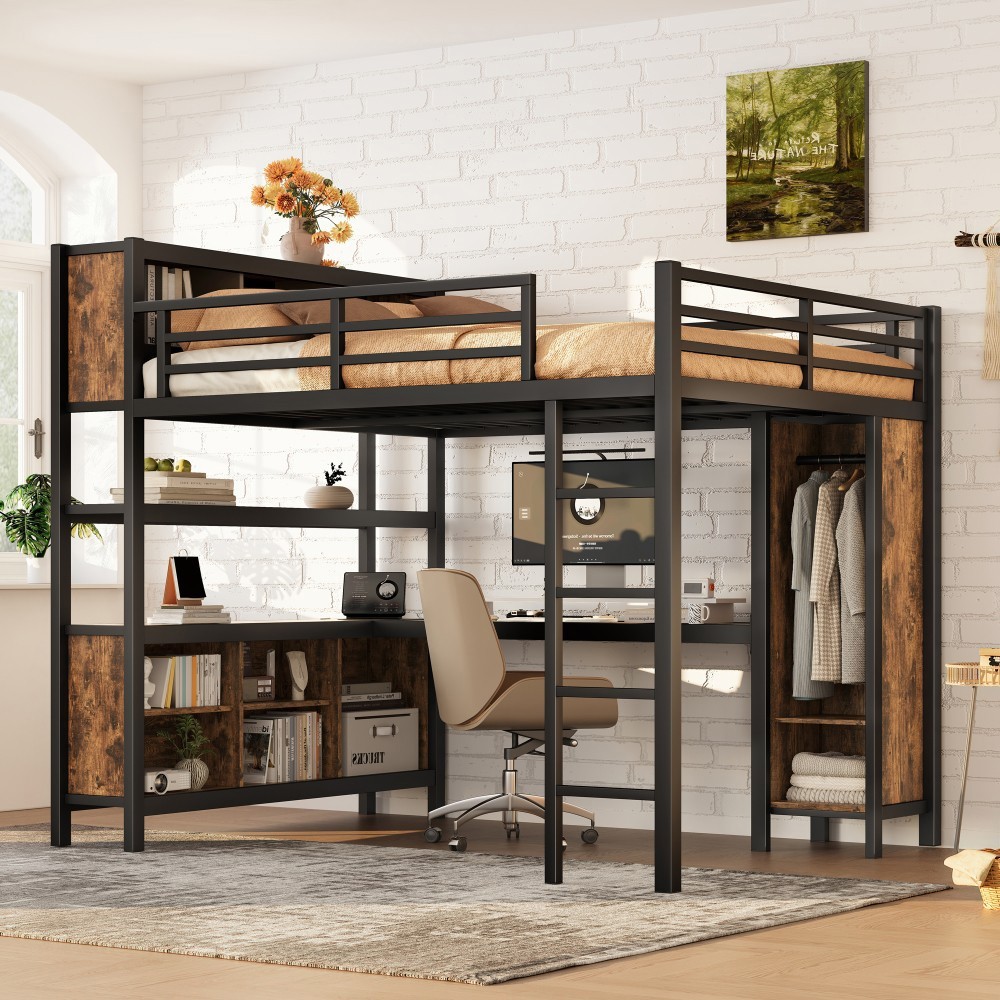 Lacey Queen Loft Bed – Elon's, image size:1000x1000