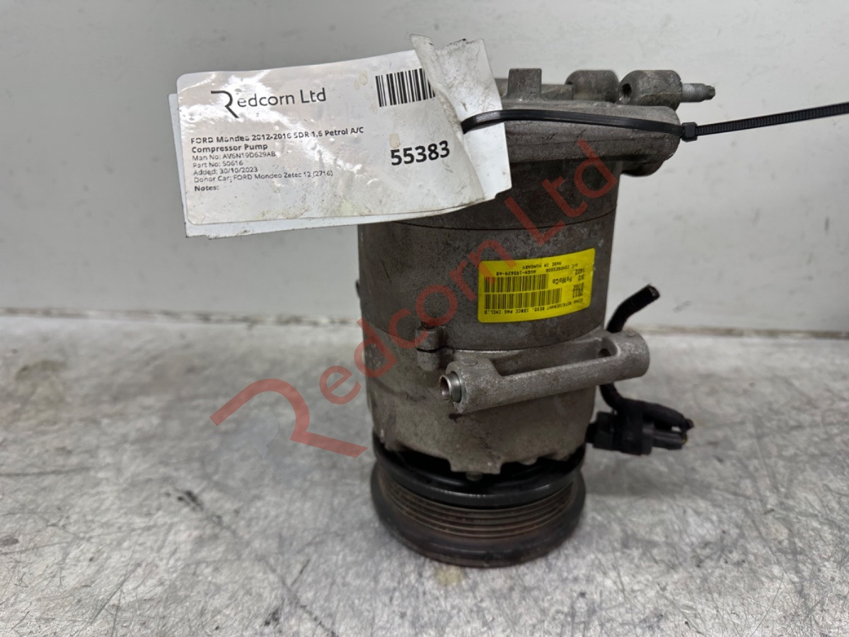 2012-2016 Ford Mondeo 5-Door 1.6 Petrol A/C Compressor Pump AV6N19D629AB for Reliable Cooling Performance