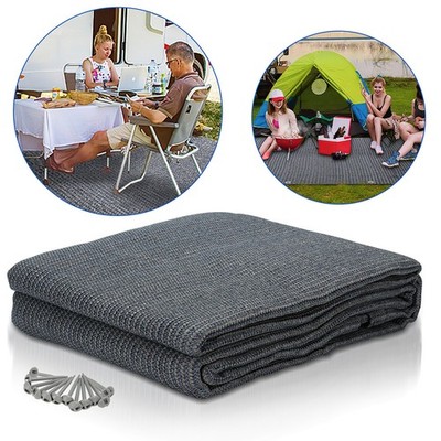 Vorzeltteppich Camping Outdoor HDPE Campingteppich Teppich Wetterfest Zelt Boden