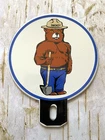 VINTAGE SMOKEY THE BEAR PREVENT FOREST FIRES PUMP STATION GAS TOPPER OIL SIGN