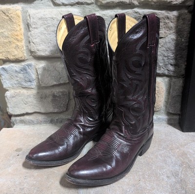 Dan Post Mens Cowboy Boots DP 2112 Dark Cherry Mignon Corona Size 9D