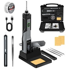 Soldering Iron Kit Cordless Portable 3200mAh Battery USB Rechargeable