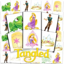 Tangled Tattoos for Kids Party Favors Bundle - Rapunzel Tattoos, Multicolor