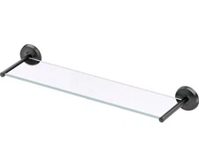 Gatco Designer II 22.5 in. W Glass Shelf in Matte Black