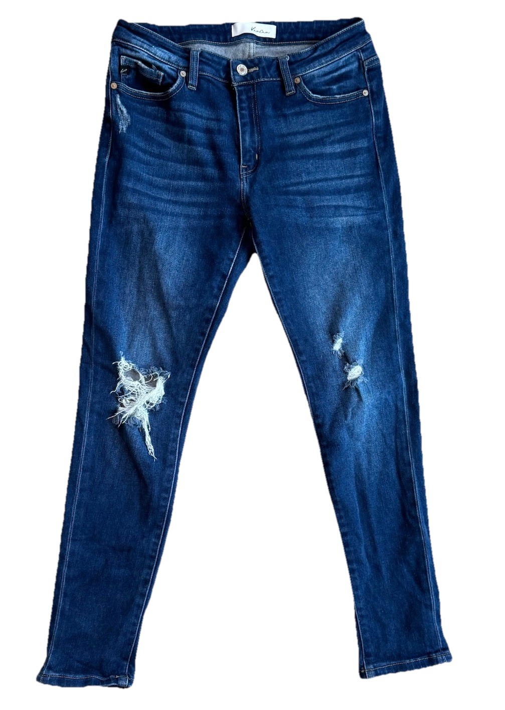 KanCan Jeans Women's 11/29 Blue Dark Wash High Rise Skinny Jeans