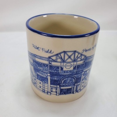 VINTAGE 1989 AM&A's BUFFALO NY MUG SKETCH ART RARE PILOT FIELD BUFFALO BISONS