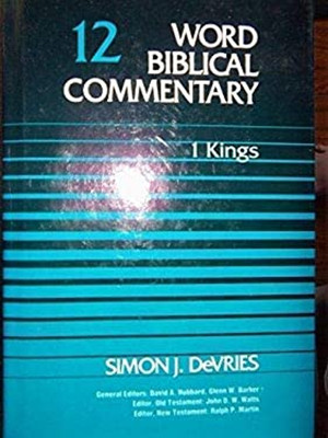 1 Kings Hardcover Simon J. DeVries