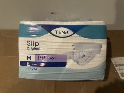 Pack Of 24 Medium Tena Slip Maxi Plastic Adult Diapers