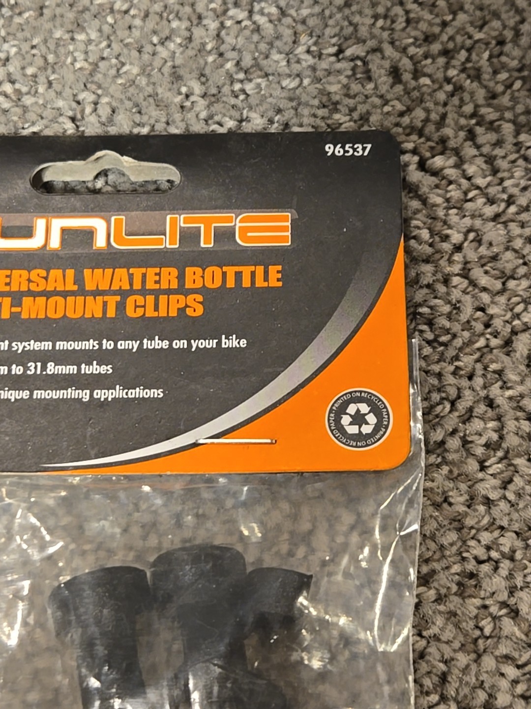 Sunlite Bicycle Universal Multi Water Bottle Cage Mount Clips-Black-22.2-31.8mm